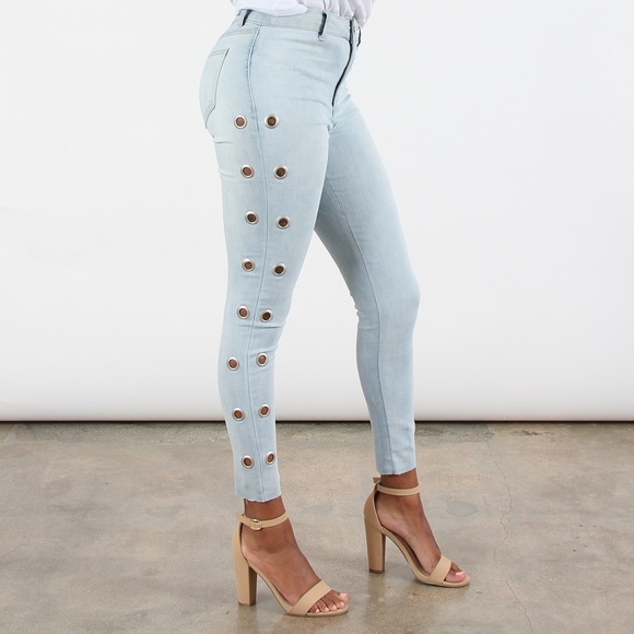Boom Boom Jeans Denim - 🆕NWT Boomboom High Rise Ankle Eyelet Jeans, 7